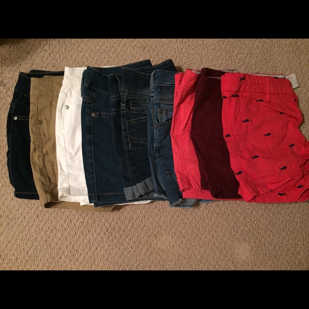 Shorts bundle. 9 pair. All fit like size 8